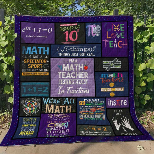 Math Teacher BT140617 Quilt Blanket