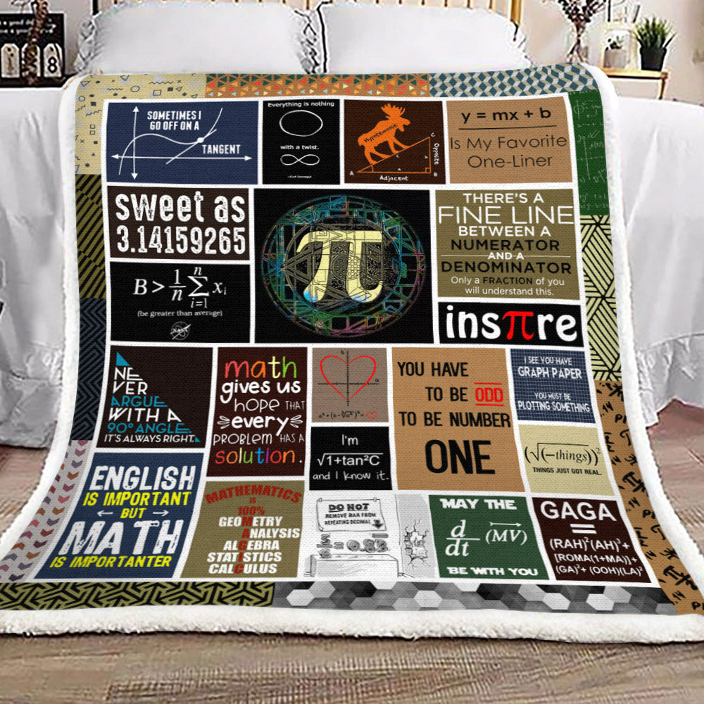 Math HM1709145TT Sherpa Fleece Blanket