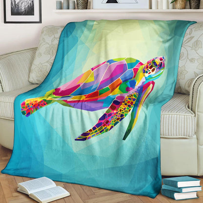 Maui Sea Turtle Island CLA1910034F Sherpa Fleece Blanket