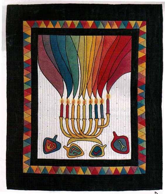 Menorah Jewish CLA1010367Q Quilt Blanket