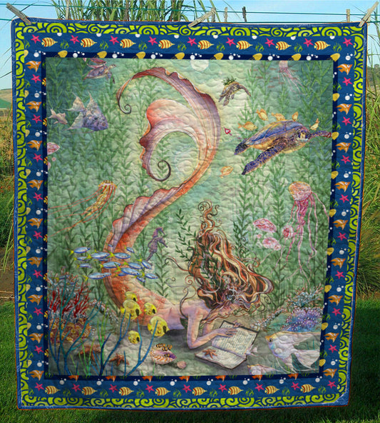 Mermaid CL28100906MDQ Quilt Blanket