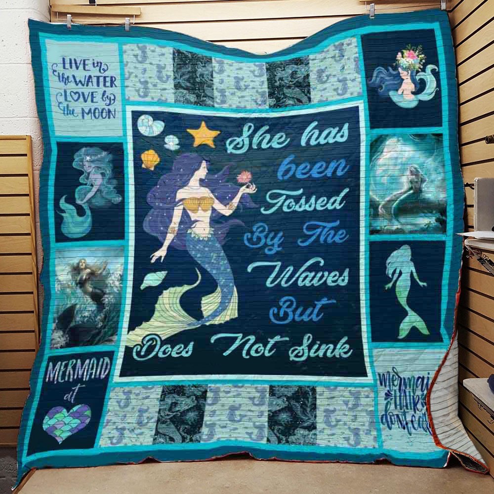 Mermaid CL30100064MDQ Quilt Blanket