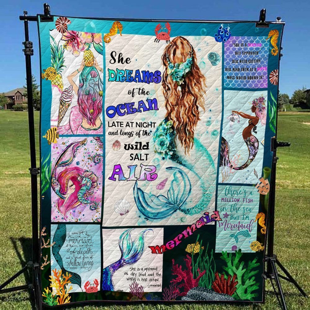 Mermaid QH050805C TBG Quilt Blanket