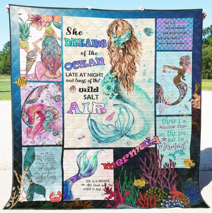 Mermaid QH220704B TBG Quilt Blanket