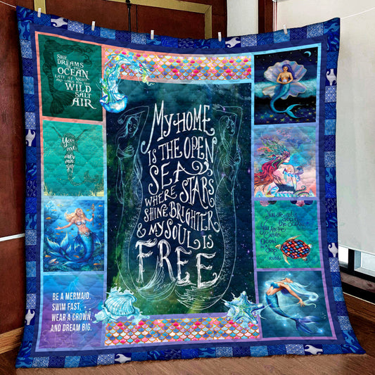 Mermaid Quilt Blanket MN021110