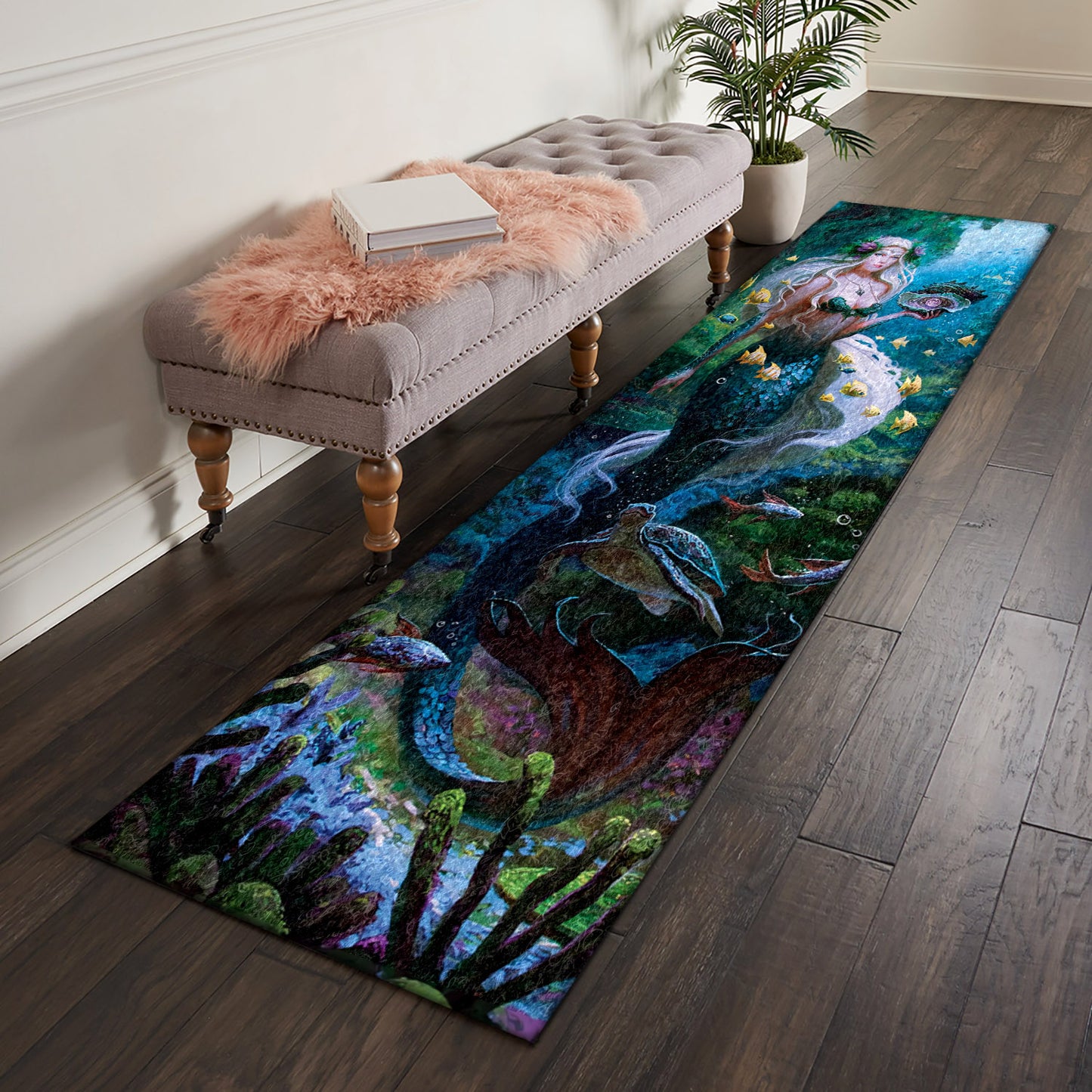 Mermaid AA111008N Runner Rug