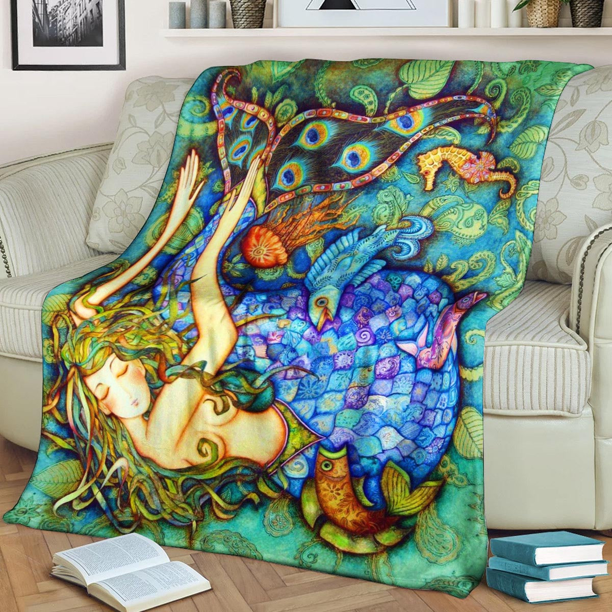 Mermaid BL150828F Sherpa Fleece Blanket