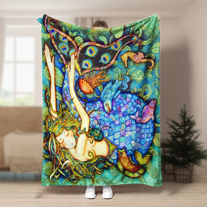 Mermaid BL150828F Sherpa Fleece Blanket