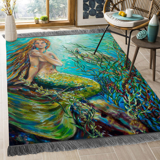 Mermaid BT2009129O Decorative Floor-cloth