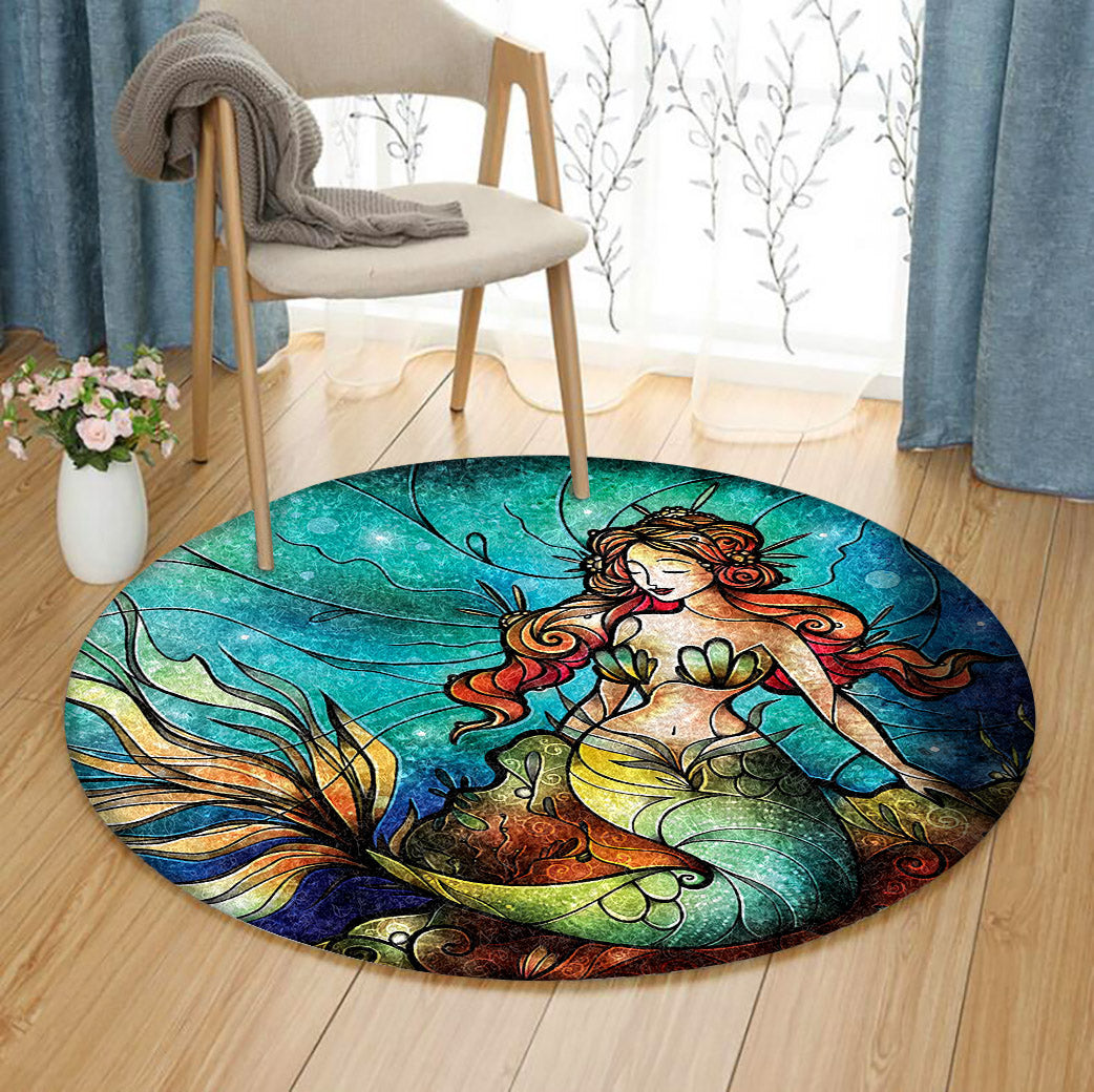 Mermaid CG1610057TM Round Area Rug