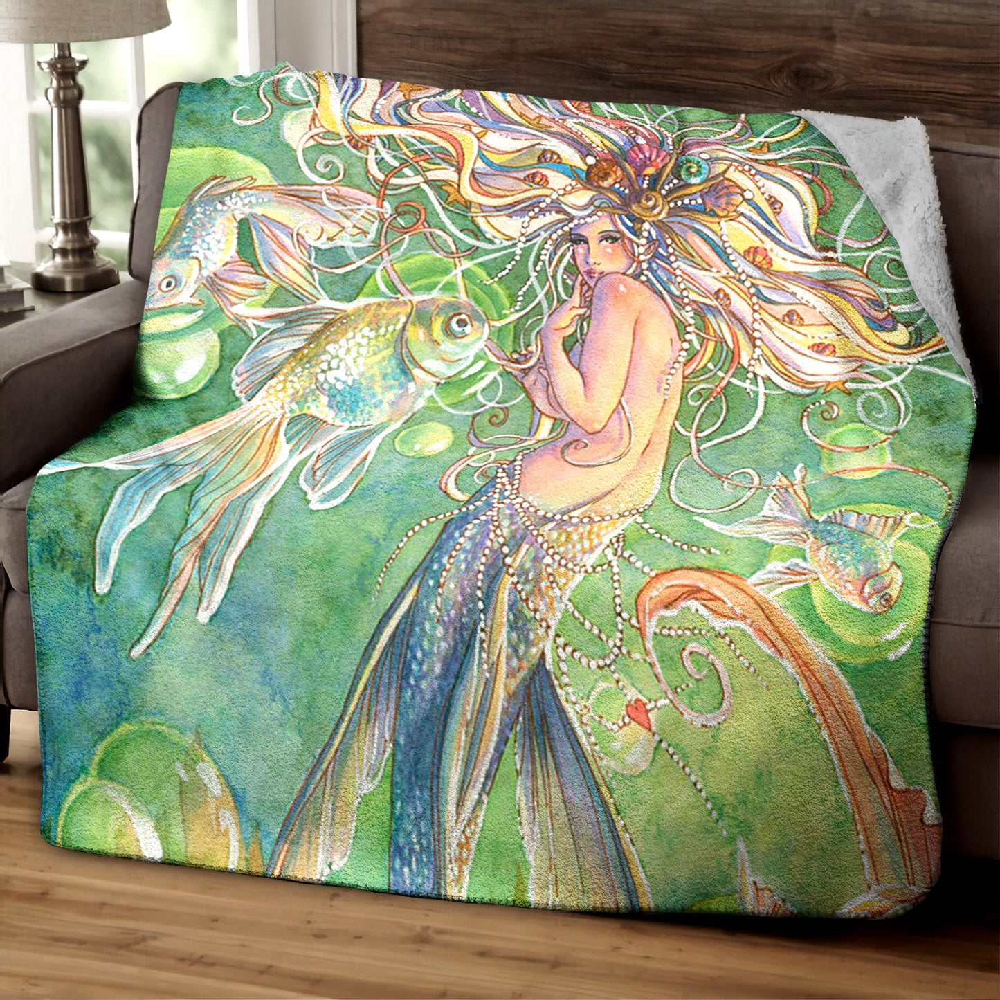 Mermaid HM050944TT Sherpa Fleece Blanket