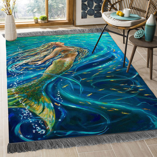 Mermaid HN1709043O Decorative Floor-cloth