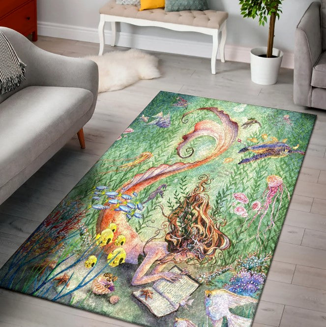 Mermaid Learning How To Walk CLT091008A Rug
