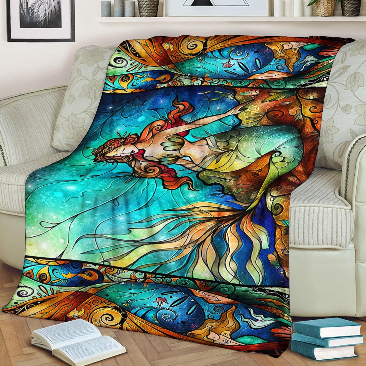Mermaid NT0309060F Sherpa Fleece Blanket