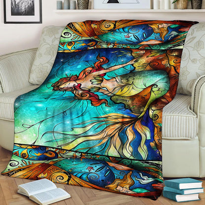 Mermaid NT0309060F Sherpa Fleece Blanket