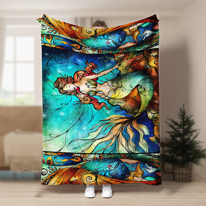 Mermaid NT0309060F Sherpa Fleece Blanket