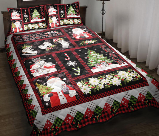 Merry Christmas Quilt Bedding Set ND230906