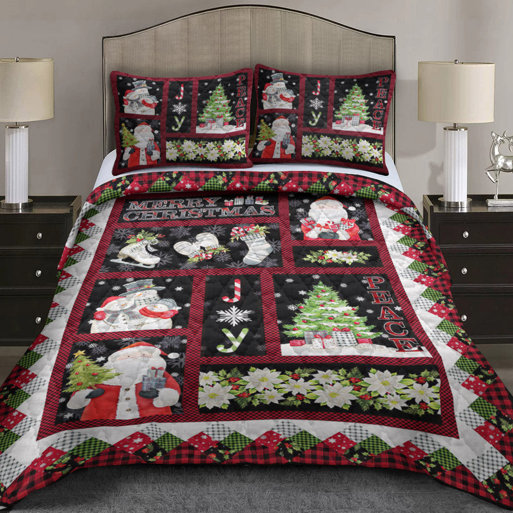 Merry Christmas Quilt Bedding Set ND230906