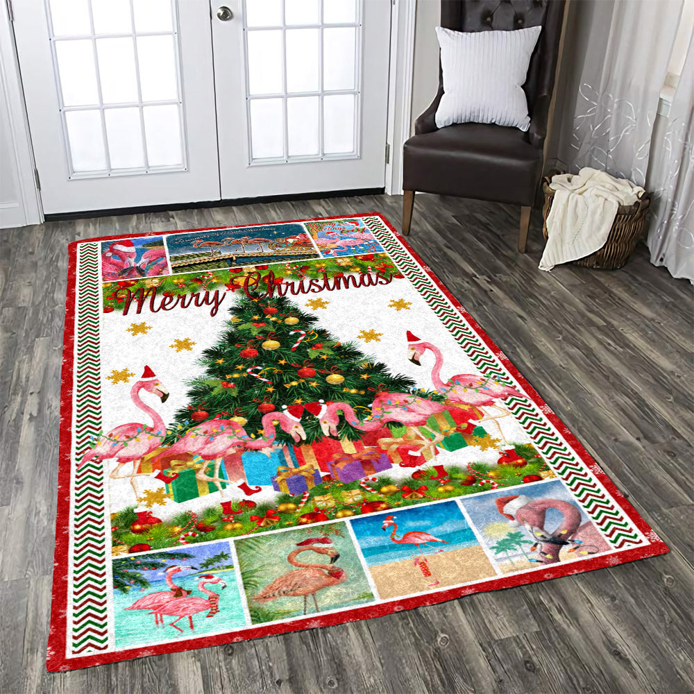 Merry Christmas, Flamingo CL11100041MDR Rug