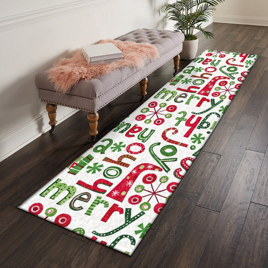 Merry Christmas HT021030N Runner Rug