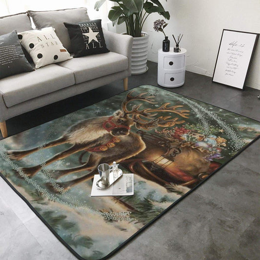 Merry Christmas Reindeer CLG1710088R Rug