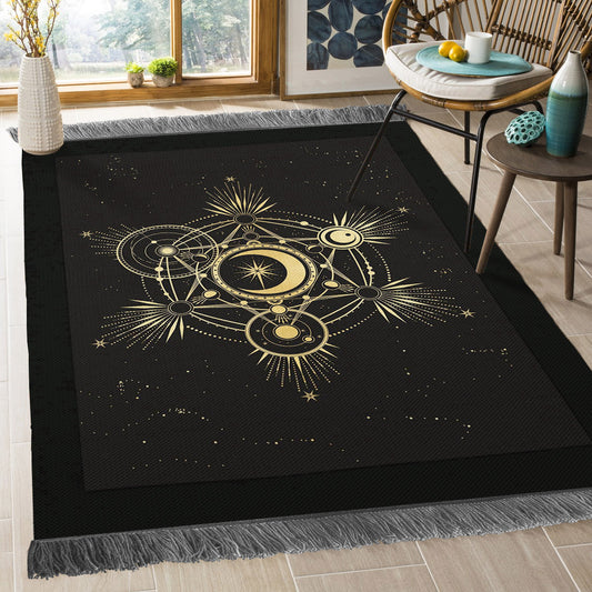 Metatron Cube Cocorrina NT2709110O Decorative Floor-cloth