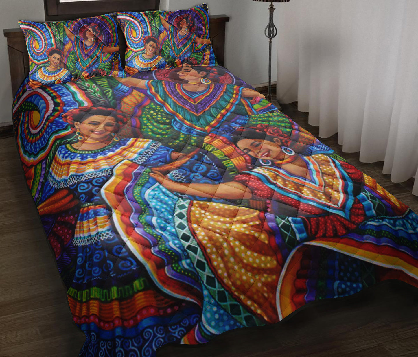 Mexican Folk Dancers Quilt Bedding Set ND090908