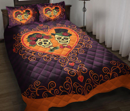 Mexican Sugar Skull Quilt Bedding Set ND180908