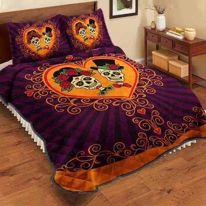 Mexican Sugar Skull Quilt Bedding Set ND180908