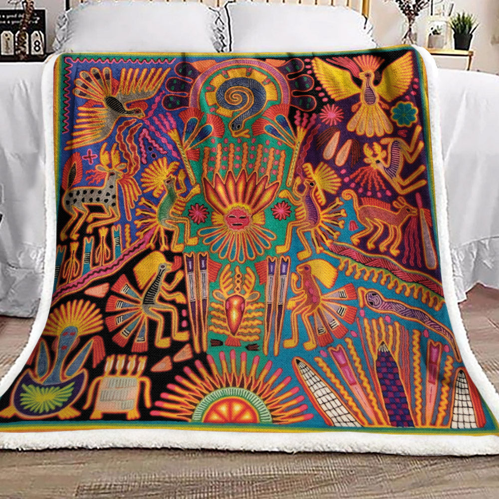 Mexican Tribal NP1610259F Sherpa Fleece Blanket