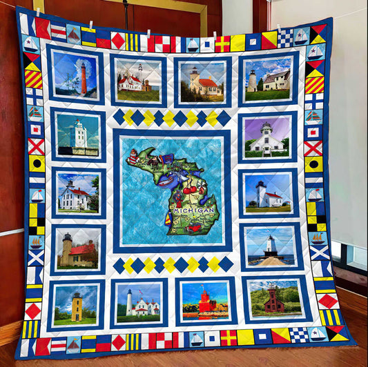 Michigan Lovers ND031107 Quilt Blanket