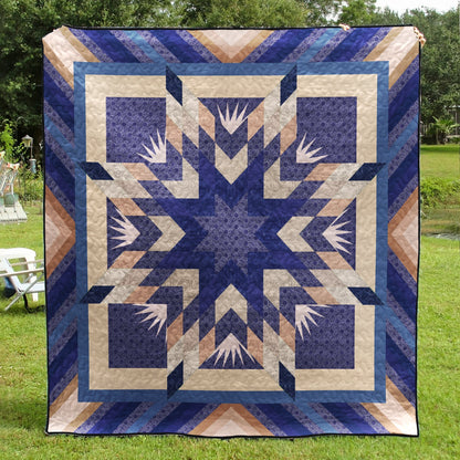 Microfiber in Blue Quilt Blanket MT270502A