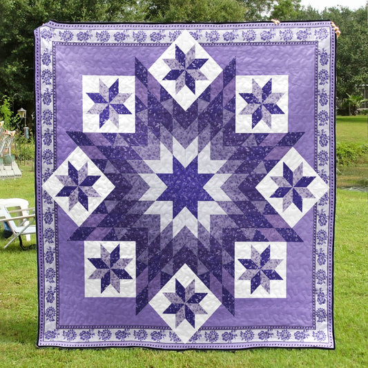 Microfiber in Blue Quilt Blanket MT270503A