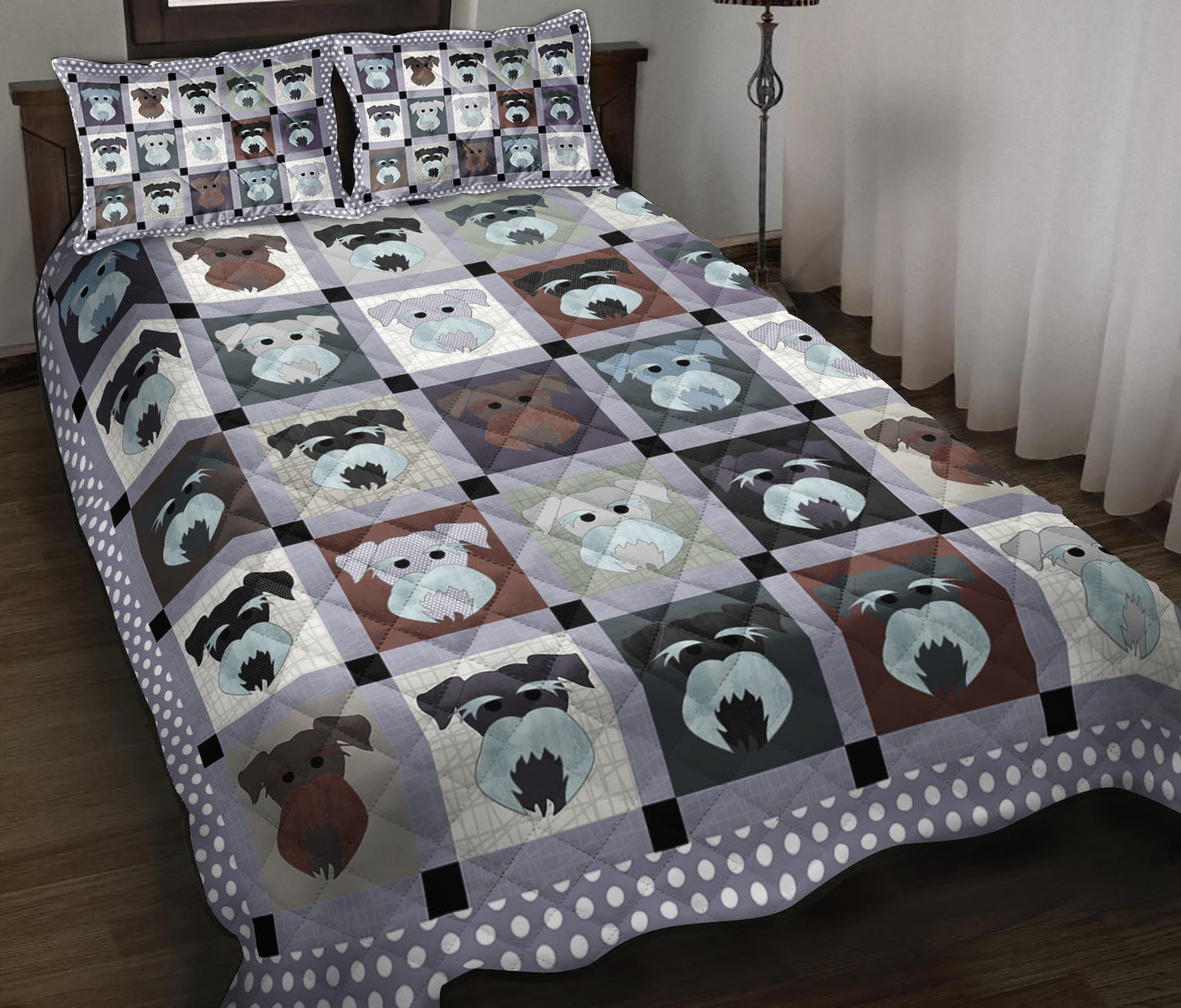 Miniature Schnauze Quilt Bedding Set TL09090928