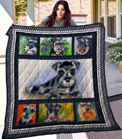 Miniature Schnauzer CL08110297MDQ Quilt Blanket