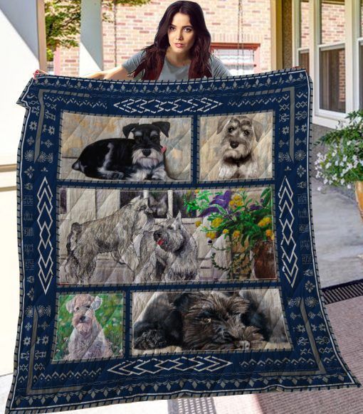 Miniature Schnauzer CL08110300MDQ Quilt Blanket