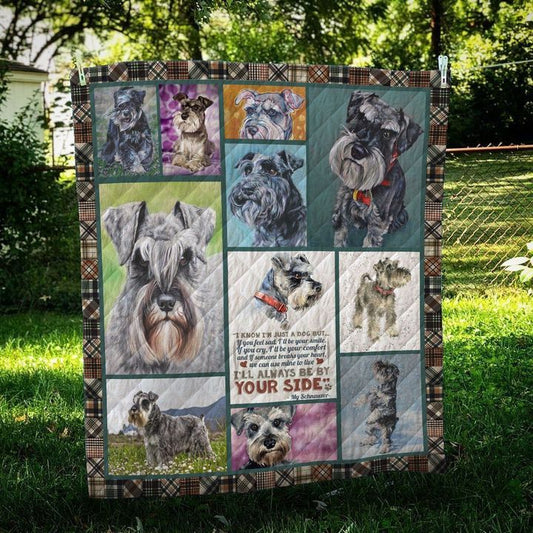 Miniature Schnauzer CL10100185MDQ Quilt Blanket