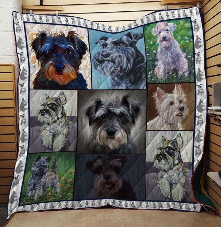 Miniature Schnauzer CLA31100505Q Quilt Blanket