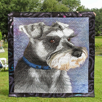 Miniature Schnauzer CLM0211330 Quilt Blanket