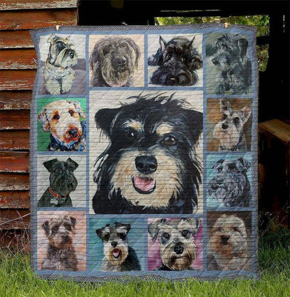 Miniature Schnauzer LA130528 Quilt Blanket