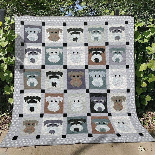 Miniature Schnauzer NN160717 Quilt Blanket