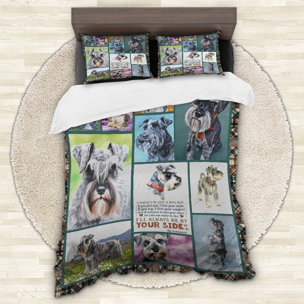 Miniature Schnauzer By Your Side CLM2612592B Bedding Sets
