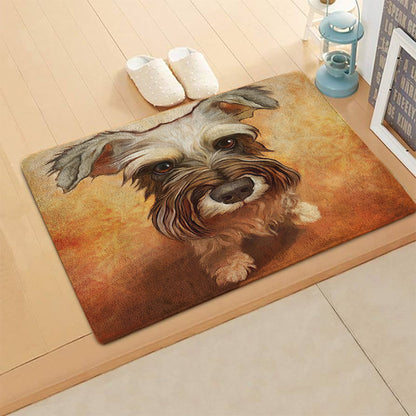 Miniature Schnauzer CL270849MDD Non-slip Door mats