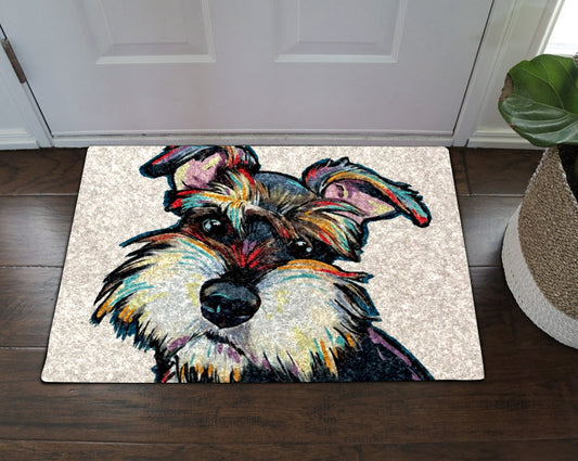 Miniature Schnauzer CL270850MDD Non-slip Door mats