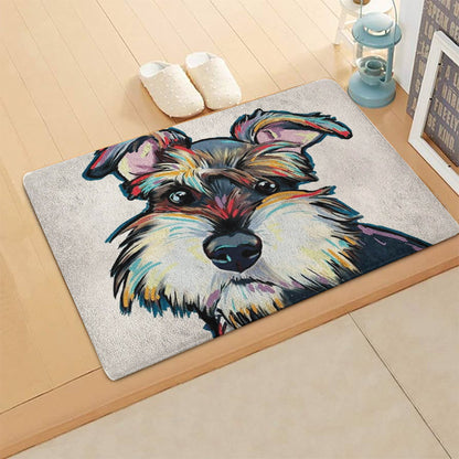 Miniature Schnauzer CL270850MDD Non-slip Door mats
