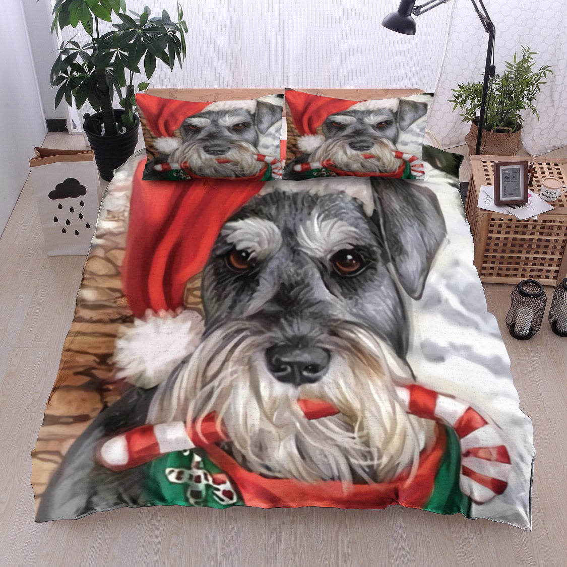 Miniature Schnauzer Christmas DV21100191B Bedding Sets