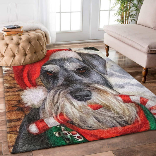 Miniature Schnauzer Christmas DV2110187R Rug