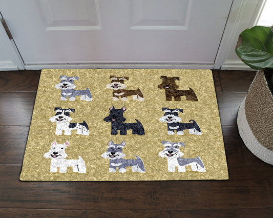 Miniature Schnauzer DV21100112D Non-slip Door mats