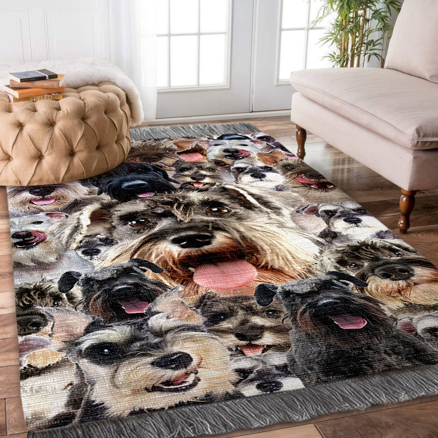 Miniature Schnauzer HM0110106F Decorative Floor-cloth