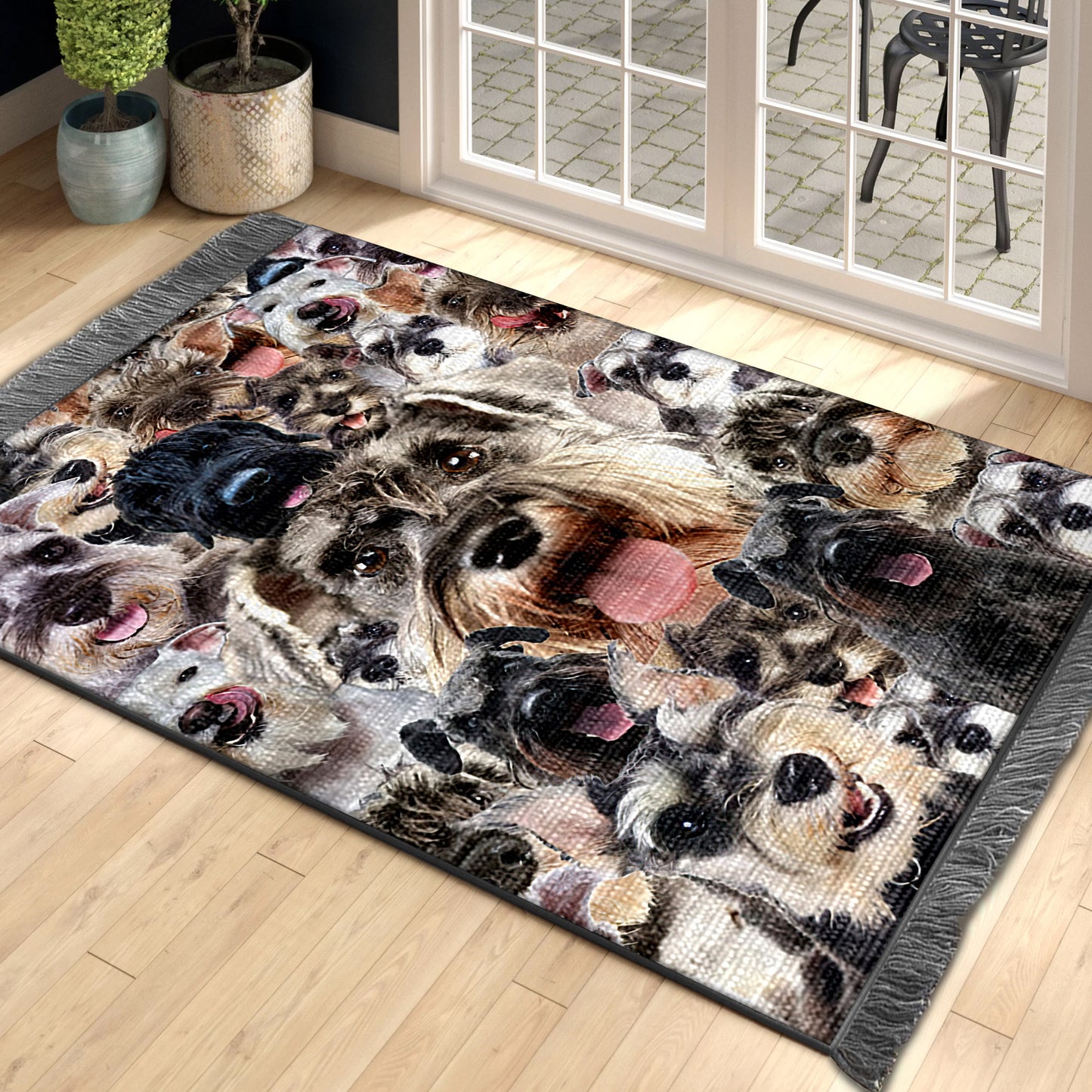 Miniature Schnauzer HM0110106F Decorative Floor-cloth